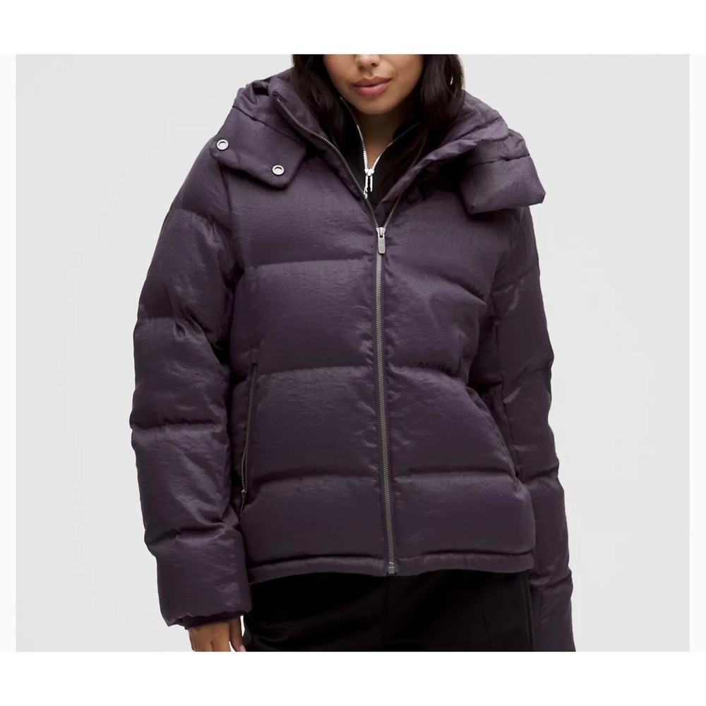 Lululemon Always Down Puffer Jacket Plum LM4ASDS women Large NWT